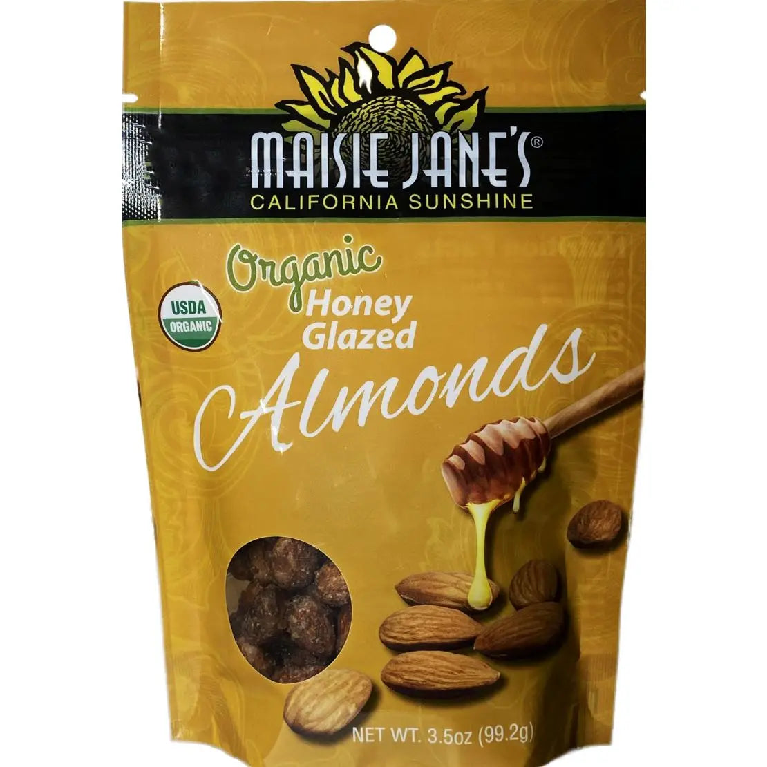 Honey Glazed Almonds Made w/ Organic Almonds 3.5 oz