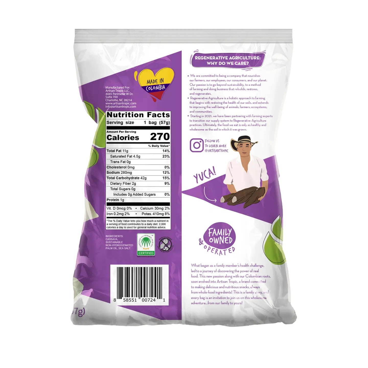 Cassava Strips Sea Salt