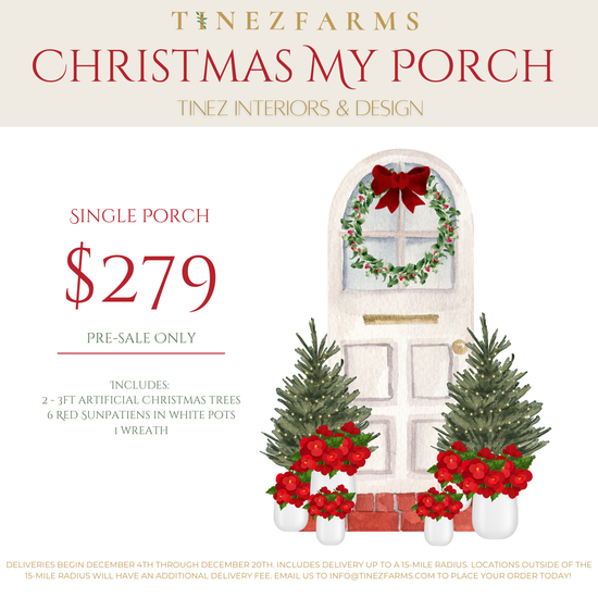 Christmas My Porch: Tinez Farms x Tinez Design - Single Porch