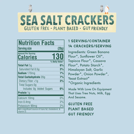 Sea Salt Crackers | 1oz Snack Pack