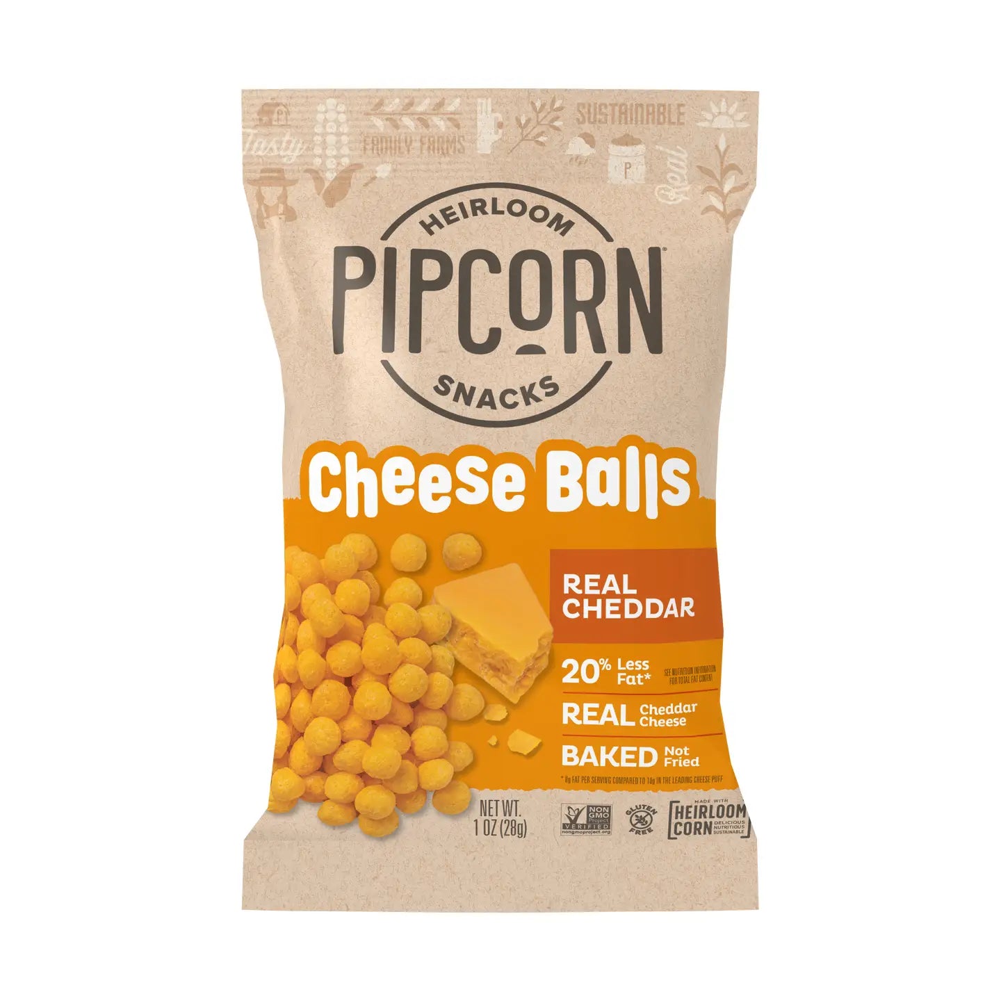 Cheddar Cheese Balls 1oz Single-Serve