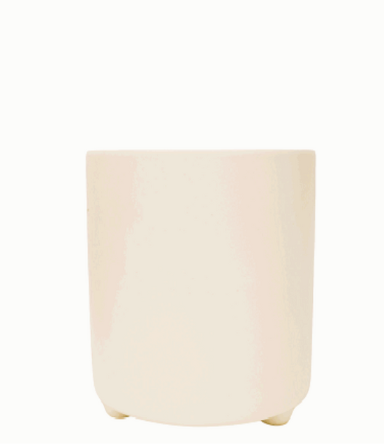 Eli White Ceramic Planter 6"