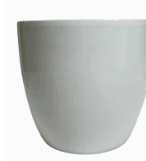 Dana White Ceramic Planter 6"