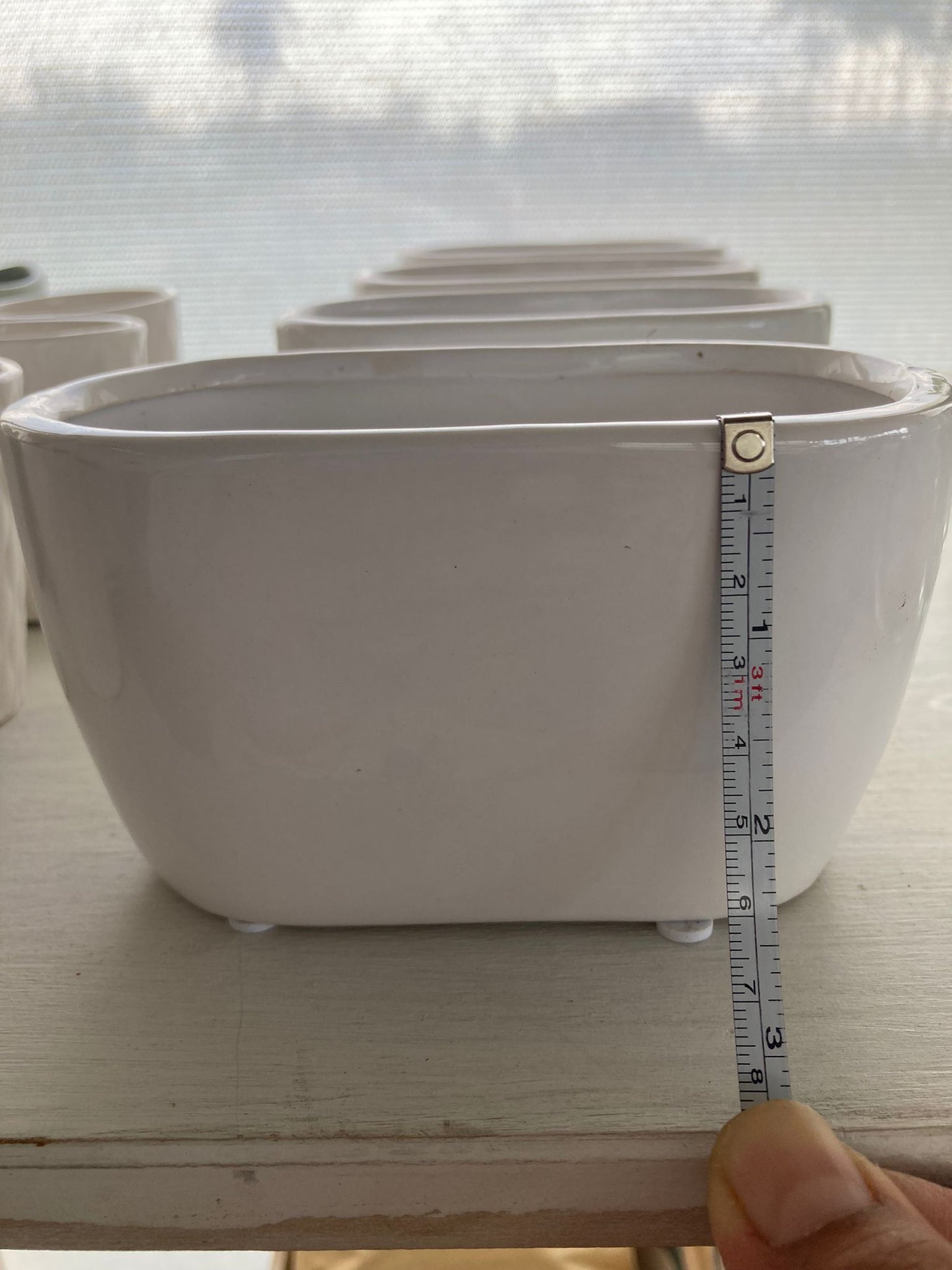 Duo Pot White Planter