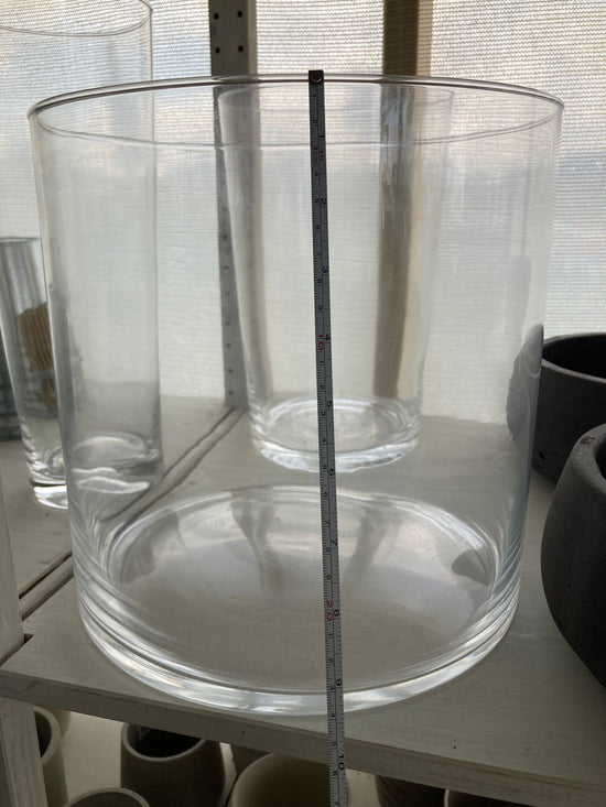 Glass Cylinder Vase 12"x12"