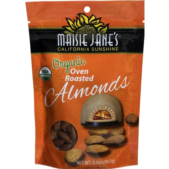 Organic Oven Roasted Almonds 3.5 oz. Reclosable Pouch